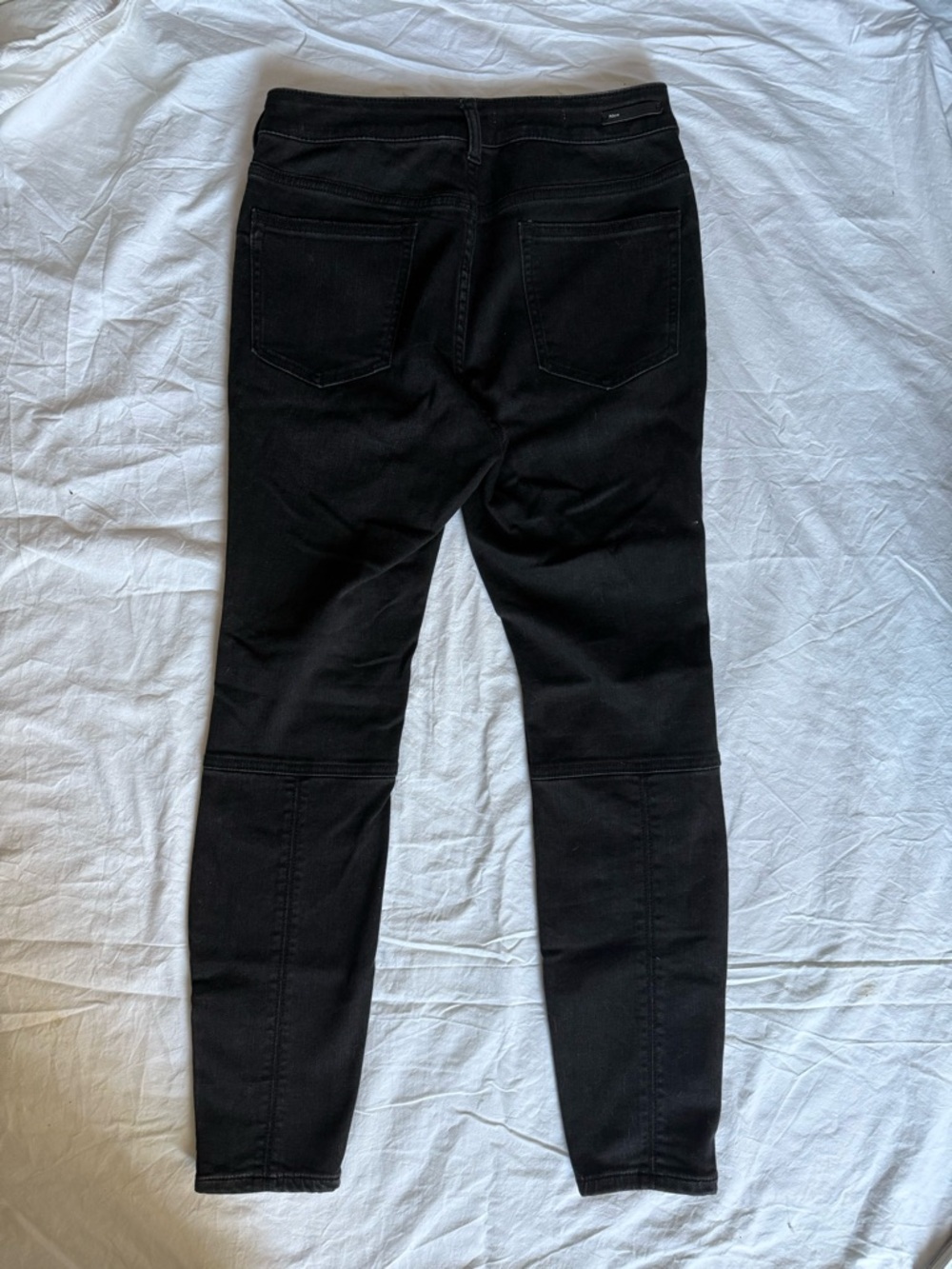 Pilcro and the Letterpress High Rise Black Moto Skinny Jeans Size 30 - Picture 3 of 15